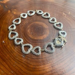 STERLING SILVER bracelet of HEARTS 💕 (925 DL)